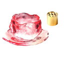 Crystalcraft線香立ておしゃれお香立てガラス香炉かわいい灰がこぼれにくい