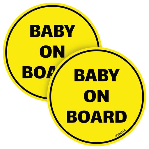 BABYONBOARDSTICKER(CIRCLETYPE2PACK)(YELLOW) BABYONBOARDSTICKER(CIRCLETYPE2PACK)(YELLOW)