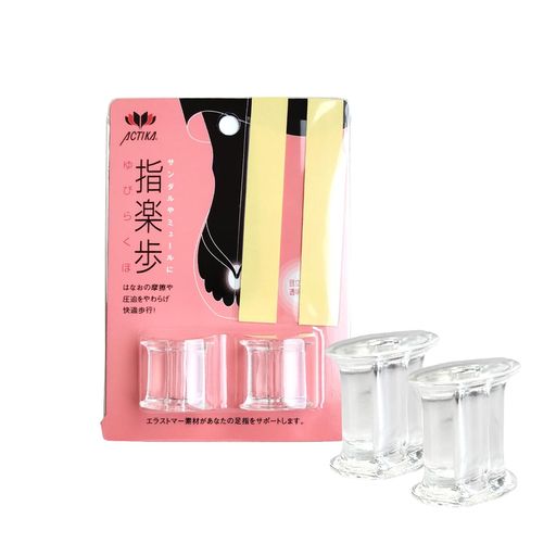 [アクティカ]ビーチサンダルトングサンダル下駄鼻緒指間の痛みを防止するパット指楽歩日本製クリア補強..