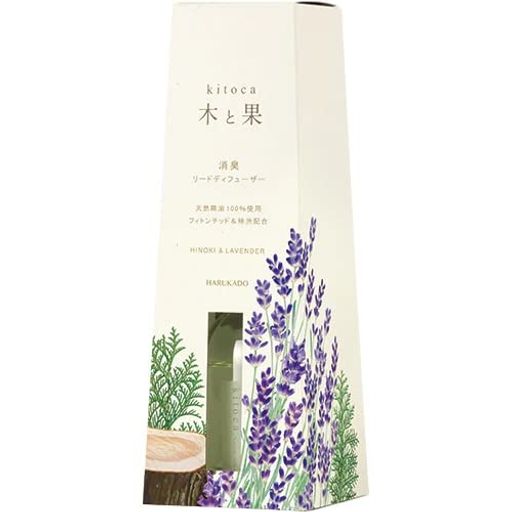 晴香堂(Harukado)木と香ヒノキ&ラベンダーリードディフューザー消臭芳香日本製個装サイズ:幅80x高さ227..