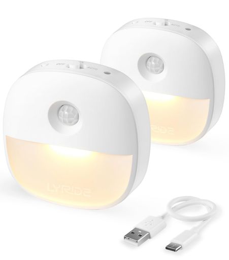 Lyridzセンサーライトusb充電式足元灯人感センサーライト室内足元ライト無段階調光常夜灯ledフットライ..