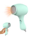 JAWUTUドライヤーミニ携帯ヘアドライヤー軽量コンパクト3段階温度風量調節温風冷熱風調節可能ヘアケアドライヤー小型旅行低騒音子供用肌髪過熱防止チャイルドロック...