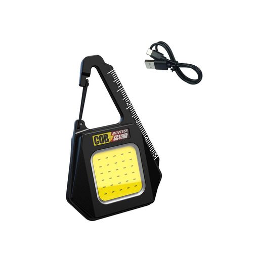 LED小型懐中電灯充電式COBキーホルダー懐中電灯ライトモード3種ポータブルポケットライト格納式超高輝..