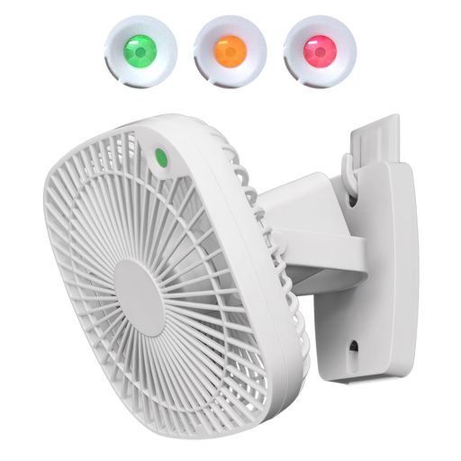 兼備生活扇風機壁掛け人感センサー充電式フックトイレお風呂脱衣所洗面所キッチン暑さ指数乾電池停電対..