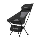 【サインキングダム】アウトドアチェアコンパクト軽量折りたたみハイバック耐荷重120kg背もたれ屋外山海レジャースポーツ観戦ソロキャンプキャンプチェアチェアリング収納袋付sl-yz57-bk