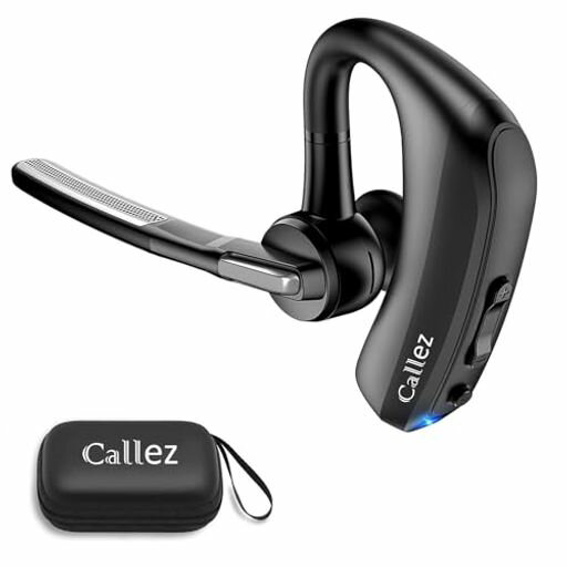 Bluetoothイヤホン片耳Bluetoothヘッドセットマイク付きワイヤレスヘッドセットハンズフリー通話可ミュート機能搭載耳掛け式aptXHDに対応デュアルマイクENC+CVC8.0
