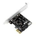 ChenYangUSB3.020ピン&USB3.1Gen1Type-Eフロントパネルソケット-PCI-E1XPCIExpress拡張カードアダプター。