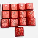G913TKLメカニカルキーボード超薄型RGBバックライト付きノンスリップコンピュータスポーツキーキャップG913G813テクスチャゲーム13キーキャップレッド(2)