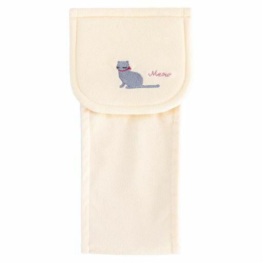 オカ(OKA)ミニョントイレットペーパーホルダーアイボリー(ねこかわいいカジュアル幾何学柄洗える)