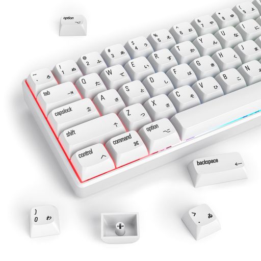 XDAプロファイルPBTキーキャップ60%、カスタムゲーミングキーキャップANSIUSおよびレイアウト用の昇華型CHERRYGATERONMXスイッチメカニカルキーボード(PINGGJAPANESE)