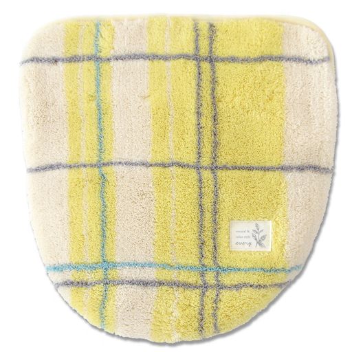 オカトイレフタカバーエブリードレニモタイプ普通型、洗浄・暖房型共通吸着タイプイエロー1.8x42x46.5cm