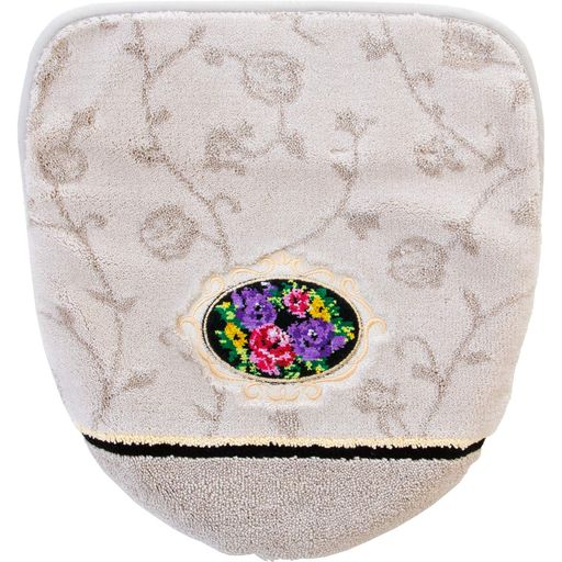 オカ(OKA)ふたカバーベージュドレニモタイプ(U、O、洗浄暖房兼用)シェニールロゼ(エレガントゴージャス)