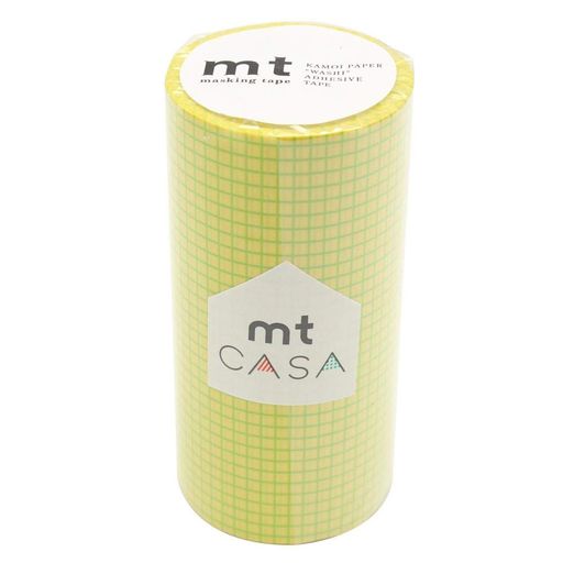 mtCASAマスキングテープ100mm方眼・菜の花MTCA1112