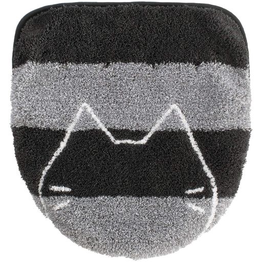 オカ(OKA)うちねこトイレフタカバードレニモタイプグレー(洗浄暖房O型U型兼用厚手かわいいおしゃれ猫)