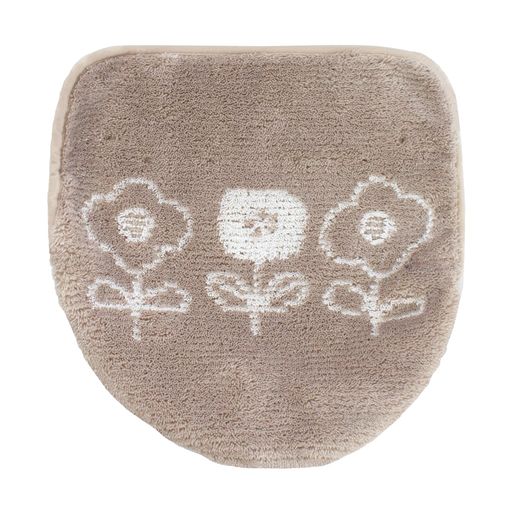 オカ(OKA)ポルクトイレフタカバードレニモタイプ(兼用タイプ)グレー(洗える花柄北欧)