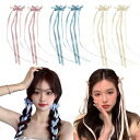 Coolloodaリボンヘアピンヘアクリップ(3色6個セット)リボン髪飾りおしゃれミニリボンバンスクリップ可愛い蝶結びヘアアクセサリー和装浴衣花火大会誕生日結婚式ヘッドドレス
