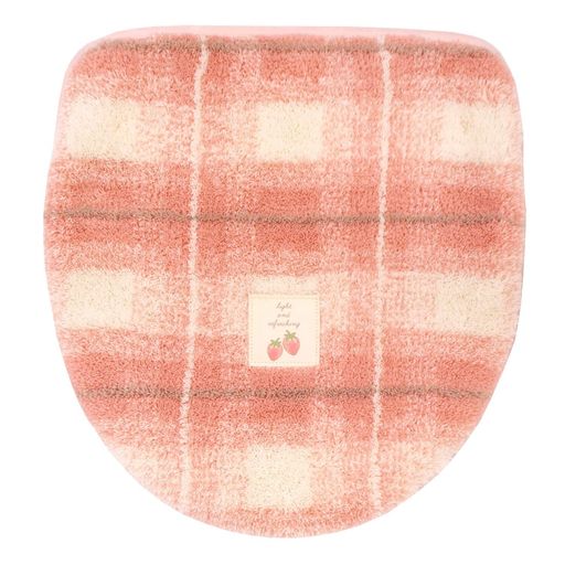 オカ(OKA)フライストイレフタカバードレニモタイプピンク(U・O・洗浄・暖房兼用タイプ)(チェック北欧)