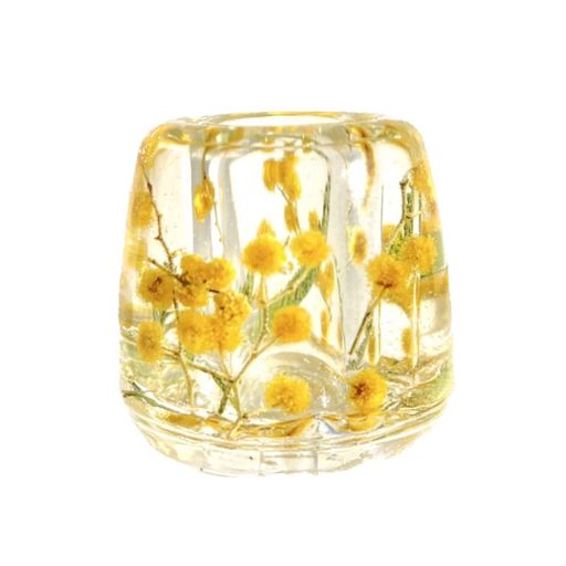 Lulu’sルルズミモザのハーバリウムペン立て歯ブラシ立てmimosaプリザーブドフラワードライフラワーイン..