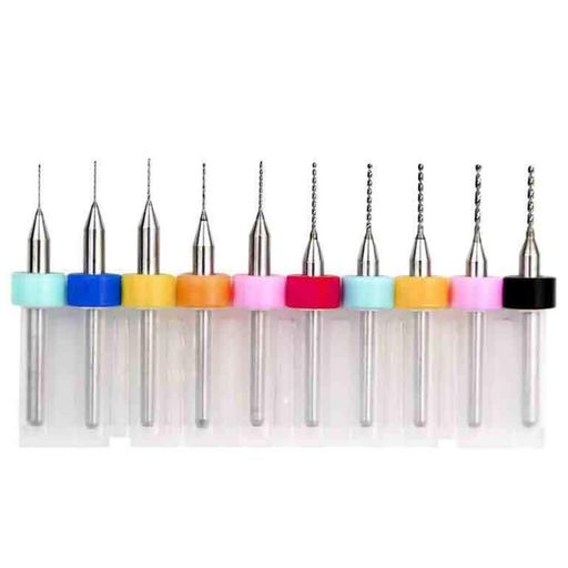 サムコス極細ドリルビットマイクロドリルビット10本セットPCB超硬精密ドリルビット装飾品彫刻プリント..