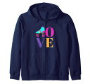 Loveローラースケートローラースケートシューズレディースジップパーカー