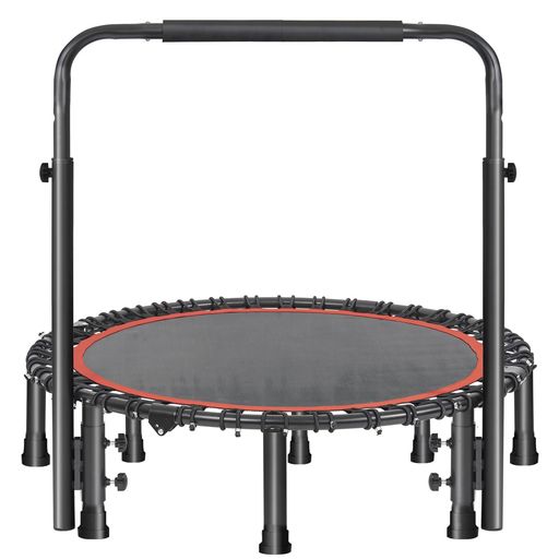 TORIBIOトランポリン手摺付き直径102cm/120cm耐荷重200kg子供大人用室内室外高さ調節可能静音家庭用高..