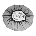 PATIKIL31.5”レインバケットメッシュカバードローストリングネット付きネットカバー屋外庭園用雨水収集バケツ保護カバー黒