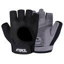 【ATERCEL】筋トレグローブトレーニンググローブメンズレディース筋トレ手袋ジムグローブスポーツグローブ滑り止め通気性人間工学設計フィット感軽量(ブラック+グレーL)