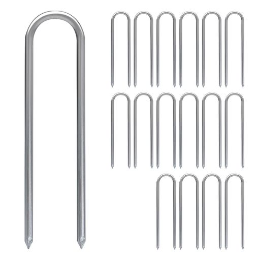 SutekusU形ペグU字内幅6cm長さ30cm直径6mmテントペグキャンプサッカーゴールトランポリンなど固定用収..