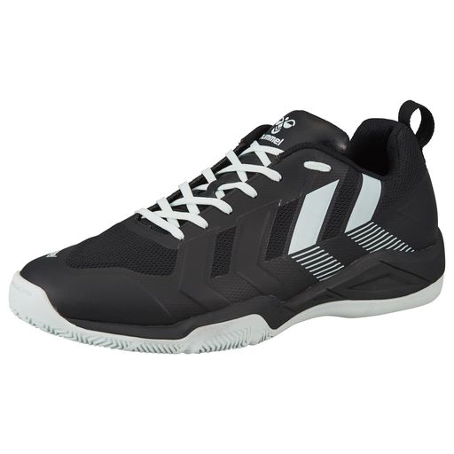 [ヒュンメル]ハンドボールシューズインドアソルジャーNEO2ブラックxライトブルー(9067)22.5cm