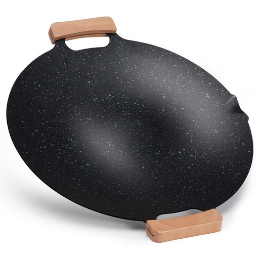 マルチグリドル鉄板バーベキューグリルフライパン鍋サムギョプサル焚き火ガス直火バーナーキャンプ飯ソロキャンプアウトドアグリルプレート焼肉プレートBBQキャンプ野営軽量お手入れ…(4)