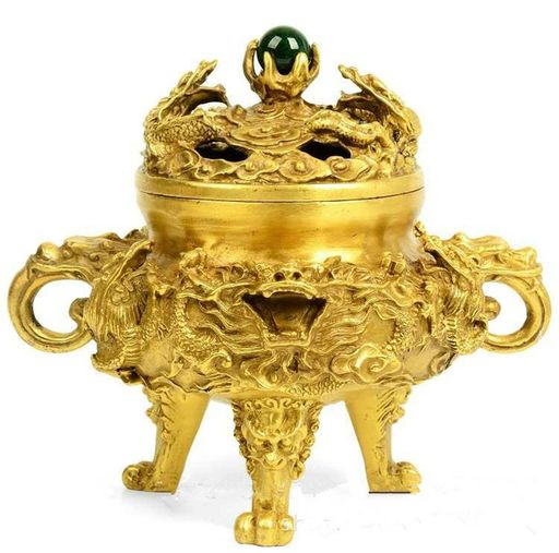 風水グッズ銅製風水九頭龍香炉(小)風水龍置物開運祈願金運祈願開運祈願グッズ