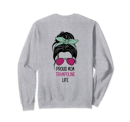 TrampolineMomOutfitトランポリンデザイン母の日ギフトトレーナー