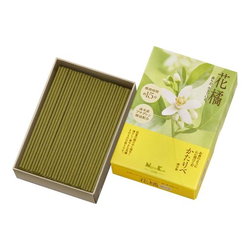 かたりべ花橘短いサイズ約50g線香日本香堂煙少なめ