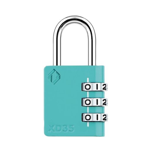 ZARKERザーカー3桁ダイヤル式ロック南京錠ミント色体育館、スポーツ、学校・職員ロッカー、アウトドア、工具箱、ケース、柵、好きな番号の設定が簡単に可能XD35-M