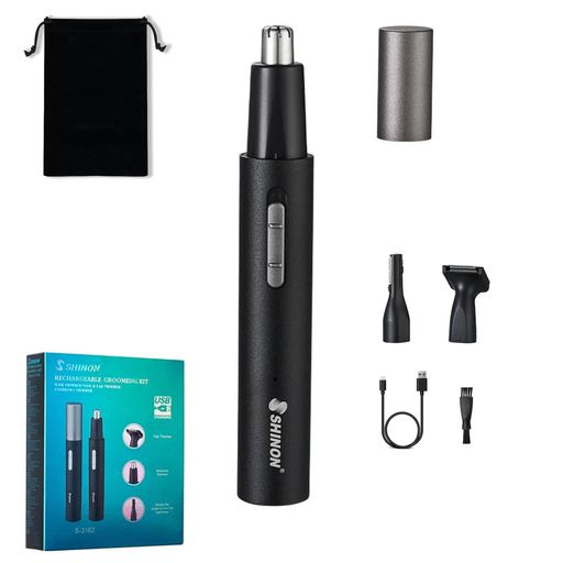 JCYan鼻毛カッター多機能静音USB充電式軽量コンパクト水洗い可能持ち運び便利電動式カッター男士耳鼻毛..