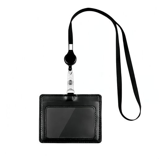 EonPetchain名刺入れーネームホルダー名札ホルダー社員証idカードケースPU革横型両面用カードホルダー..