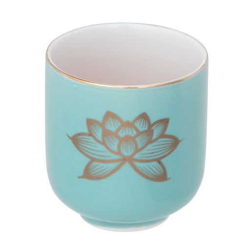 戸松商店仏具神具仏壇青地金蓮1.8湯呑6個AM-TM642