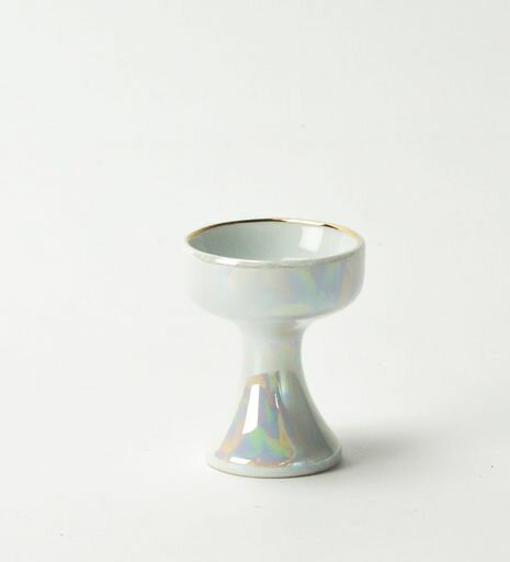 金剛堂【仏具有田焼パール】陶器具足日本製(飯入)