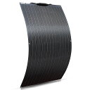 XINPUGUANG100Wソーラーパネル単結晶フレキシブル柔軟極薄軽量携帯便利RVキャンピングカー船舶テントアウトドア住宅防災などに活躍(黒)