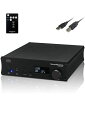 SOUNDWARRIOR日本製USBDAC内蔵プリメインアンプデジタルアンプハイレゾDSD音源対応同軸/光DACUSBケーブル付SWD-UA1-SD