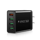 USB充電器ACアダプターIPHONE急速充電器3.0【PSE認証】ACコンセント急速チャージャースマホ充電器4ポートUSB電源アダプターIPHONE16151...