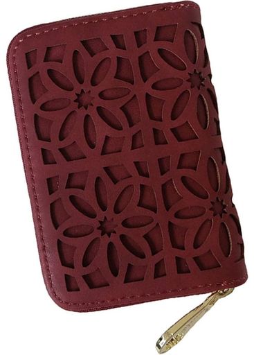 [FrogFlag]カードケースレディース大容量財布じゃばらコンパクトカード入れカードホルダー(レッド)