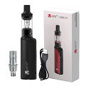 電子タバコスターターキットVAPEVAPTIOCOSMOキット爆発力調整機能1500MAH内蔵バッテリー2ML気化器形もコンパクトで使いやすや(ブラック)