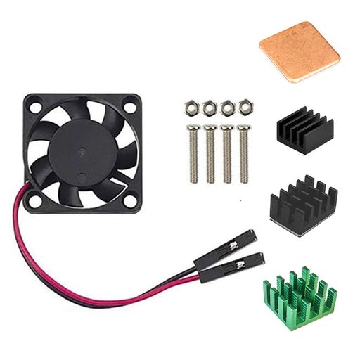 EasycargoRaspberryPiファンヒートシンクキット冷却クーラーRaspberryPi3、Pi2、PiModelB+用(グリーン1..