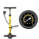 CXWXC自転車空気入れ仏式/英式/米式全バルブ対応ゲージ付160psi/1100kPaロードバイク、クロスバイク、ママチャリなどの自転車対応アルミ製イエロー(CX-AIR11-S)