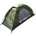 テント一人用コンパクト迷彩柄キャンプテントソロテント小型テント防災緊急【アウトドア用品】(4)