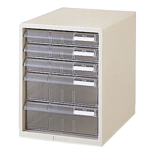 プラスレターケースA4縦浅型3段深型2段LC-123A16-086ホワイト