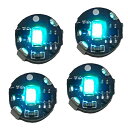 HALSUNワイヤレスLEDライト超小型4個セットマグネットスイッチ(アイスブルー)