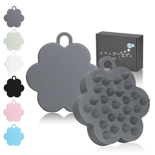 シャンプーブラシ【毛髪診断士推奨・6色から選択】YOAYAO頭皮マッサージスカルプブラシシリコンヘッド..