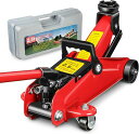 BATONEガレージジャッキ2.5Tジャッキ作動油が含まれています油圧ジャッキフロアジャッキ車ローダウンジャッキアップ工具最高位約300MM最低位約130MMG...